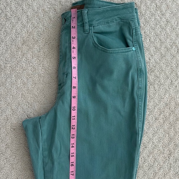 Judy Blue High Waist Garment Dyed Straight Leg Jeans Sea Green 16W Classic 90's - Picture 14 of 15